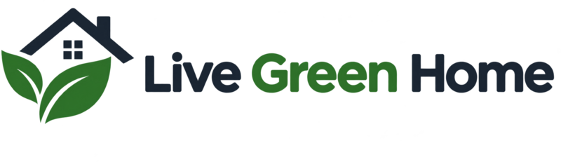 Live Green Home brand logo with a house and green leaves